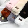Fashion Winter Sconst for Women New Korean Version 75cmx10cm Cross Fur quente lenços em cinco cores