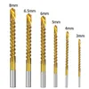 6/3 Pcs Cobalt Drill Bit Set Spiral Screw Metric Composite Tap Tap Twist for Cutting Drilling Polishing