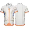 camisas de diseñador para hombre casablanc Hawaii Camisas camisa de vestir patrón de impresión camicia unisex botón hasta hemd