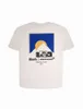 2022 Rhude T-shirt de haute qualité Formula One Classic Sunset Print Street Couple Short Sleeve