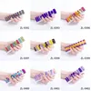 En gros 20 Conseils Nail Sticker Stickers European USA Fashion Stripe Pattern Nails Art Stickers Salon De Beauté Spa Manucure Outils