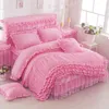 Palace Style Bedding Set Princess Quilt Cover Single Piece Lace bed sets With Pillow case Double Household