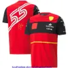 قمصان رجال 2022 F1 Team Racing للرجال Carlos Sainz Charles Citlat المعجبين الرسميين جيرسي Uamz