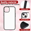 Sublimation Blanks 2D Phone Case Covers Soft Rubber Anti-Slip Phone Case Blank Sublimation Protective DIY Phone Case, 6.1 Inch, White (Compatible with iPhone 11)