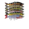 12 Kolor 12 cm 18,5 g Abs Bass Hohs Fishing Hooks Topwater Bass Bass Łowcy Wnętrze Multi Caled Swimbait Liczba twardej przynęty pstrąg pstrąg K1607