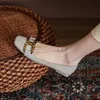 Najwyższej klasy mokasyny butów luksusowe cekinowe burzyonki kwadratowe palec nisko obcasowy patent skórzany moda na imprezę turystyczną buty podróżne plus size 35-40