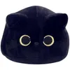 55cm美しい漫画の動物抱擁かわいい黒い猫の形をした柔らかいぬいぐるみドールガールズバレンタインデーギフト飾りJ220729