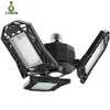 Lumière de Garage haute luminosité déformable 120W 150W 200W E27 E26 lampe à LED 85-265V plafonnier intérieur 4 lumières de travail d'atelier à feuilles