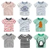 تي شيرتس الأولاد تي شيرت أكمام قصيرة القطن قمم الفتيات طفل الأطفال ملابس الصيف Tshirt Tee Toddler Closeller لمدة 2-8 سنوات الموضة 2022T-S