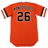 GlaC202 San Francisco Vintage Baseball Jersey 26 JEFFREY LEONARD 1982 JOHN MONTEFUSCO 1976 27 JUAN MARICHAL 28 BUSTER POSEY 1970's FUENTES 30 CHILI