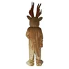 Hallowee Big Horn Deer Mascot Costume Haute Qualité Cartoon Anime thème personnage Carnaval Adulte Unisexe Robe De Noël Fête D'anniversaire En Plein Air Outfit