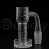 Unhas Banger de quartzo de borda chanfrada de fumaça totalmente soldadas com jato de areia com embalagem para Dab Rigs Bong de vidro