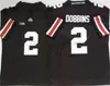 NCAA Ohio State Buckeyes College Football Jersey 2 J.K Dobbins Chase Young Chris Olave Cris Carter 고품질 스티치 망 레드 블랙 화이트