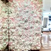 40x60cm Искусственная цветочная стена свадебные украшения пион роза поддельные цветы горджея Свадебные цветочные панели Рождественские украшения