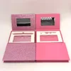 False Eyelashes Wholesale Price Mink Packaging Custom Private Label Eye Lashes Box Mirror Lash Cases Pink Glitter Marble BoxFalse