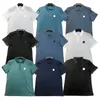 Polos de grife masculino tshirt Moda feminina Bordado Distintivo Negócios Camisas pólo sólidas Calssic Chest Letter T Shirts Tees Etiquetas completas