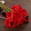 Decorative Flowers & Wreaths 35cm Real Touch PU Calla Lily Artificial Flower 10pcs/lot Latex For Wedding Decoration Fake FlowerDecorative Wr