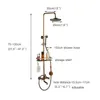 Antique Wall Hanging Shower Set Faucet Single Handle And Shelf Bathroom Shower Mixer Shower Bracket