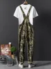 Men's Pants Military Army Camouflage Casual Overalls Cargo For Men And Women Suspenders Trousers Jumpsuit Fashion ClothesMen's