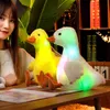 Cm Colorful Led Duck Plush Toys Glowing Hugs Goose Swan Pop Cute Light Up Kids Girls Christmas Gifts J220704
