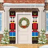 Christmas Nutcracker Soldier Banner Xmas Party Decorations for Home Ornament Happy Year Door Garland Gift Decor 201027