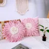 Fodera per cuscino Nordic Light Luxury Ins Fiore del vento Fiore del sole Girasole Crisantemo Fodera per cuscino per testata del letto Fodera per cuscino per divano