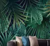 3D wallpaper mural Custompastoral leaves living room TV background wall decoration painting stickers rollers for wall decor