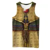 Plstar Cosmos Horus Egyptische God Eye of Egypt Pharao Anubis Face Symbol 3Dprint unisex zomer vest tanktop heren dames S 7 220623