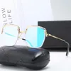 41 11 Luksusowe okulary przeciwsłoneczne projektant marki okularów przeciwsłonecznych Męskie i damskie okulary Outdoor Gold Wire Ramka Moda Klasyczne okulary przeciwsłoneczne z pudełkiem