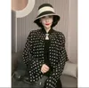 New fashion women's cheongsam style stand collar long sleeve chiffon cape coat driving sunscreen cardigan