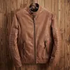 Men's Fur & Faux 2022 Autumn And Winter Leather Jacket Europe The United States Explosion Models Motorcycle Slim Short