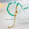 Pendant Necklaces Green Black Crystal Beaded Necklace For Women Freshwater Pearls Stainless Steel Chain Lobster ClaspPendant