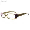 أزياء النظارات الشمسية إطارات عالية الجودة الإطار الأخضر الداكن المألوف للنساء / أنثى نظيفة عدسة النظارات البصرية NS2202