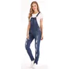 Tute taglie forti da donna Pagliaccetti Strappato Stretch Salopette slim sexy Jeans aderenti attillati Casual Tuta intera in denim da donna Summer Fashion 220826