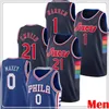 1 Jame man Harden Jersey joel 21 embiid Allen 3 Iverson Baskettröjor Däck 0 Maxey Högkvalitativ grossist