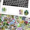 NYA SEXY 50sts Green Leaf Creative Aesthetics Cartoon Graffiti Stickers Diy Laptop Bagage Guitar Cool Kids Classic Toys Sticker Decals