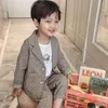 Kid Boys Spring and Autumn Suit Baby suit Clothes Children's Clothing Casual Tops + pants 2 piece set Formal wear 220507