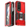 Shockproof Armor Case for Samsung Galaxy Fold 4 5G Silicone PC Metal Ring Stand Phone Back Cover