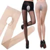 Femmes Chaussettes Bonneterie Couleurs Sexy Bas Ouverts Creux Trou Mesh Club Party Collants Anti-Accrochage Femme Mallas T Forme Bas Chaussettes