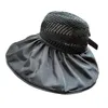바이저 위대한 큰 헴 여성 어부 모자 모자 여름 캡 접이식 난방 레이 사무소 3803265