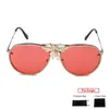 Occhiali da sole Mimiyou Metal Bee Donna Diamond Trim Retro Cat Eye Moda Uomo Occhiali da sole Marca UV400 Occhiali da vista Shades