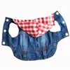 Abbigliamento per cani Vestiti per gatti Giacca di jeans Moda Pet Puppy Vest Abbigliamento da cowboy Estate per Chihuahua Teddy Costume Jeans Cappotto per caniCane