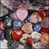 Sten l￶sa p￤rlor smycken naturlig rosa kristall 20x9mm hj￤rtprydnader kvarts l￤kande kristaller energi reiki p￤rla hantverk handbitar dhftx