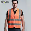 reflejar el chaleco de ropa de ropa PPE de alta visibilidad con tiras reflectantes bolsillos OEM