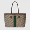 22ss Designer Borse Ophidia Totes Shopping Bag Pelle marrone Tessuto impermeabile Stile retrò Iconica fettuccia Decorazione Grande capacità 631685