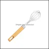 Egg Tools Kitchen Kitchen Dining Bar Home Garden Stainless Steel Manual Beater Creative Household Plastic Handle Mixer Baking Cream Eggs