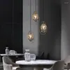 Lâmpadas pendentes Modern G9 Luzes de vidro LED cozinha sala de jantar pendurada cafe bar restaurante decoração luminária de luminária Droplight