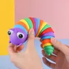 2022 Fidget Slug jouet du bout des doigts Caterpillar Party Articulé Flexible 3D Joints Recourbé Soulager Le Stress Anti-Anxiété Jouets Sensoriels Pour Enfants Décompression