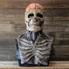 Halloween Latex Horror Mask Cosplay Decor Skull Modelo de Squeleto de Medicina Decoração Gótica 220705