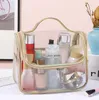 Transparent PVC Cosmetic Bag Travel Organizer Clear Makeup Bag Beautician Beauty Case Toiletry Pack Make Up Pouch Wash Bags